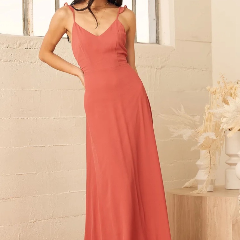 Coral bridesmaid or prom dress. Discounted shipping ❤️